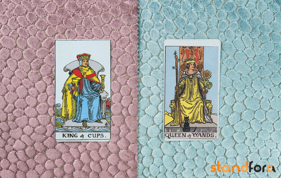 king of cups and queen of wands combination